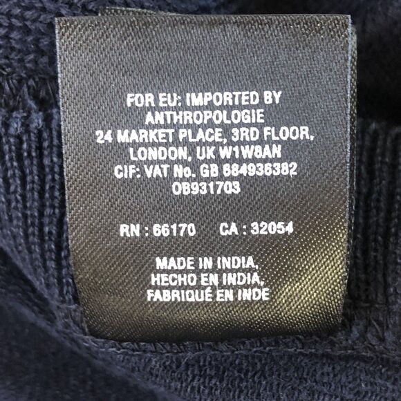 Anthropologie Saturday Sunday V-Neck Cable Knit Button Detail Sweater XS NWT - Picture 12 of 13